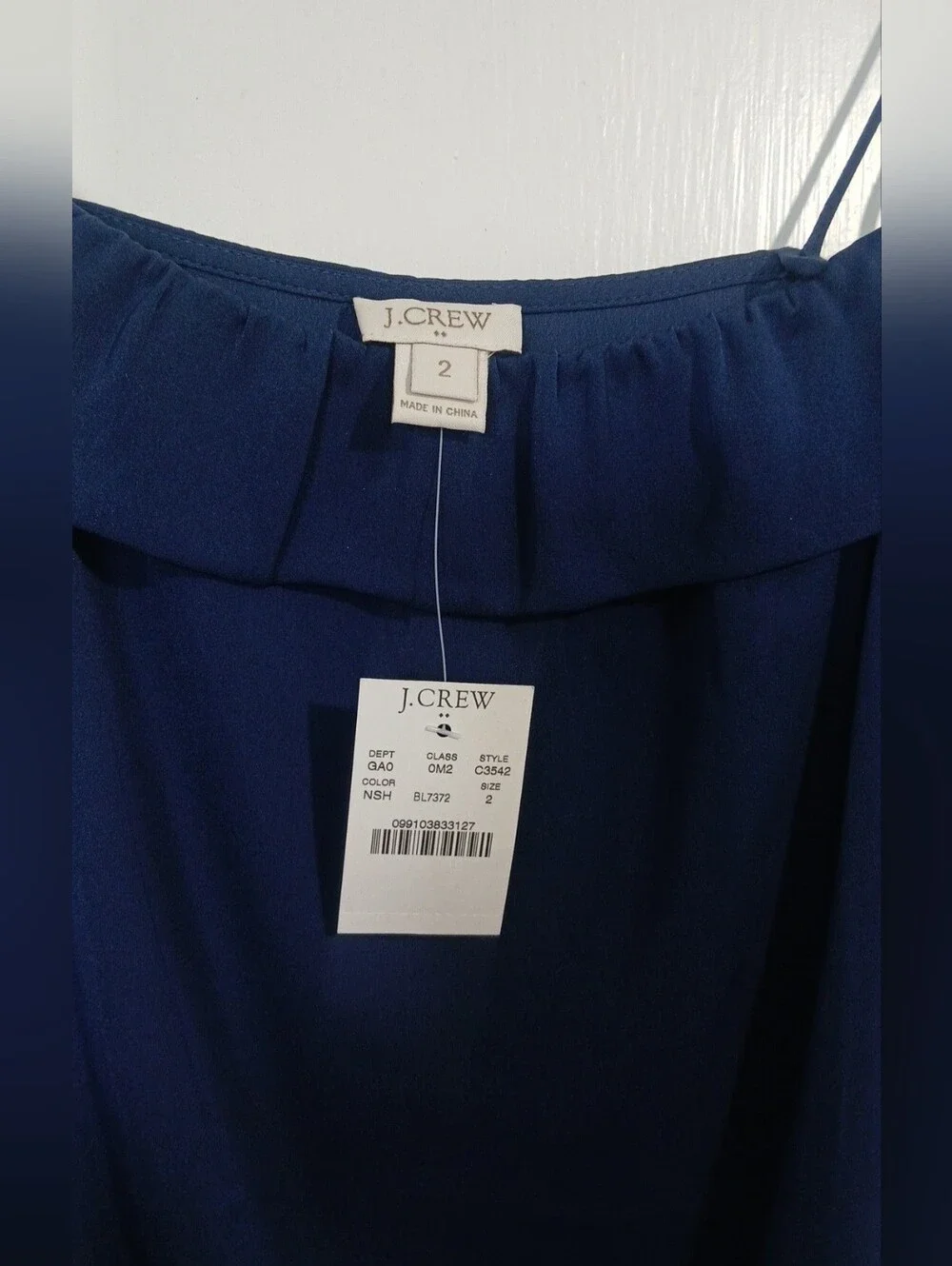 J. Crew Navy Blue Spaghetti Strap Top - NWT